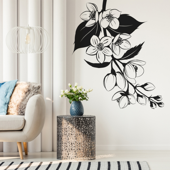 Vinilo Adhesivo Decorativo - Rama floral