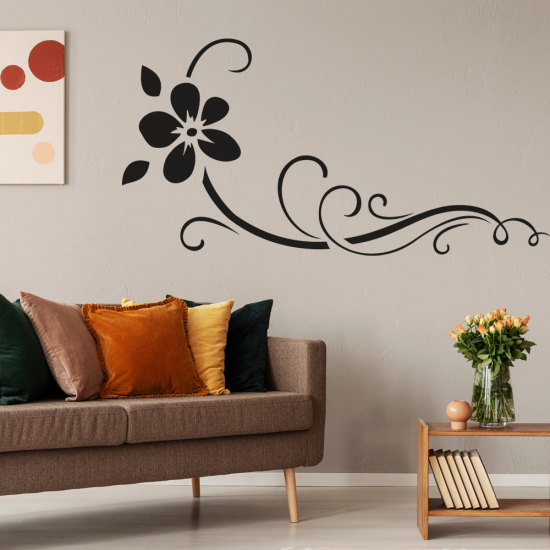 Vinilo Adhesivo Decorativo - Rama floral