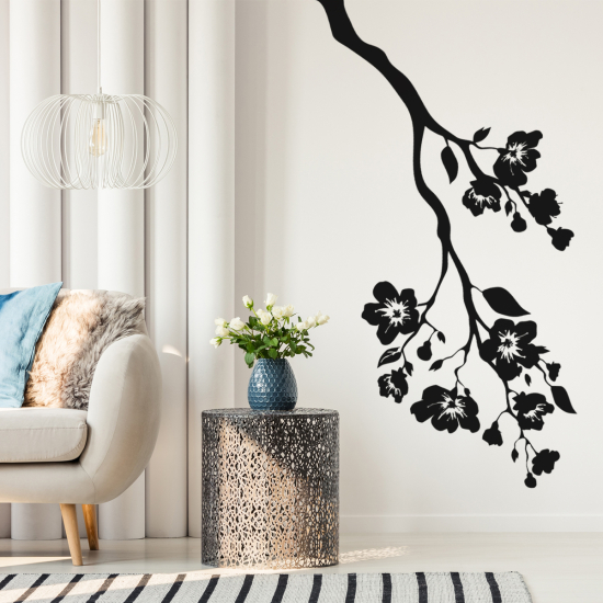 Vinilo Adhesivo Decorativo - Rama floral