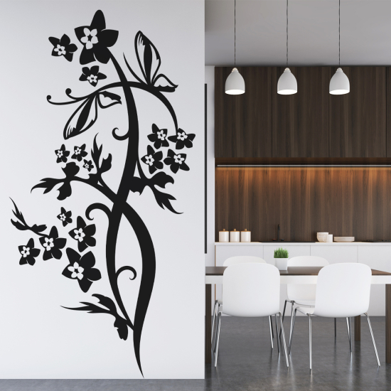Vinilo Adhesivo Decorativo - Rama floral