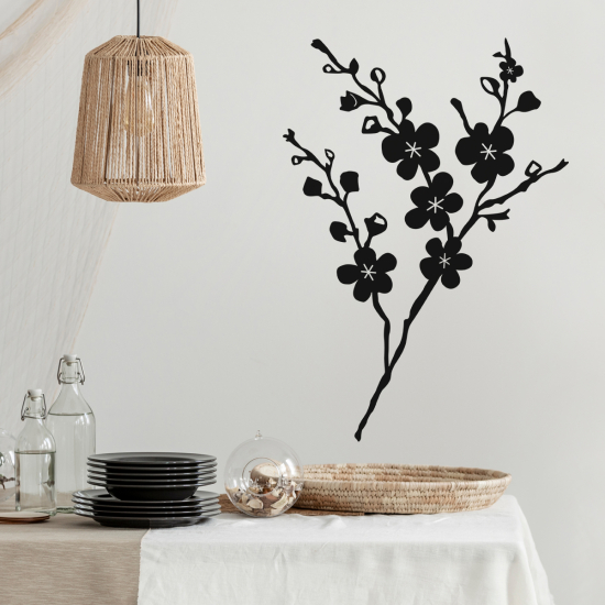 Vinilo Adhesivo Decorativo - Rama floral