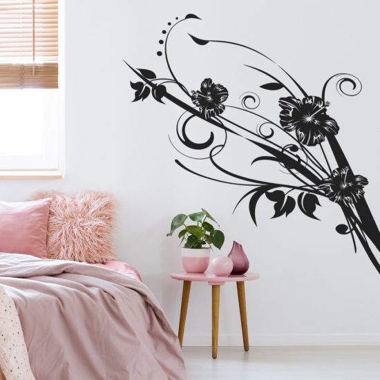 Vinilo Adhesivo Decorativo - Rama floral