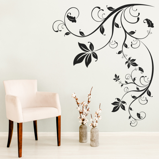 Vinilo Adhesivo Decorativo - Rama floral