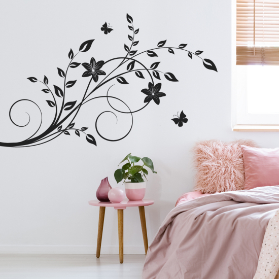 Vinilo Adhesivo Decorativo - Rama floral
