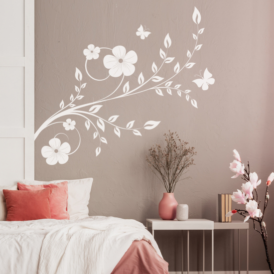 Vinilo Adhesivo Decorativo - Rama floral