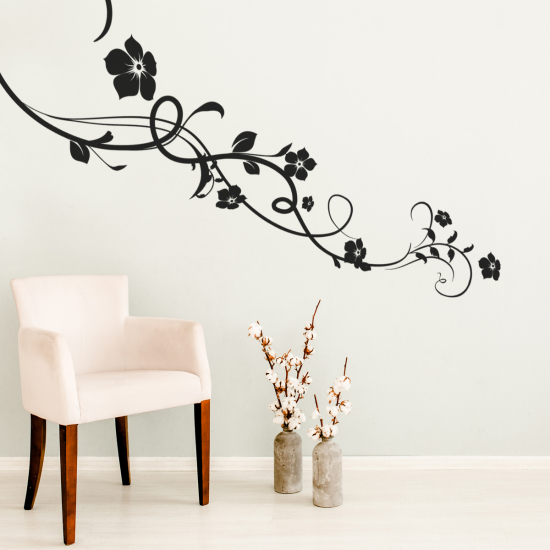 Vinilo Adhesivo Decorativo - Rama floral