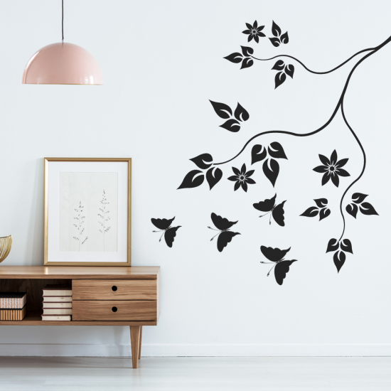 Vinilo Adhesivo Decorativo - Rama floral