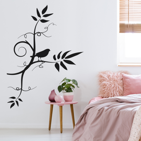 Vinilo Adhesivo Decorativo - Rama Pájaro