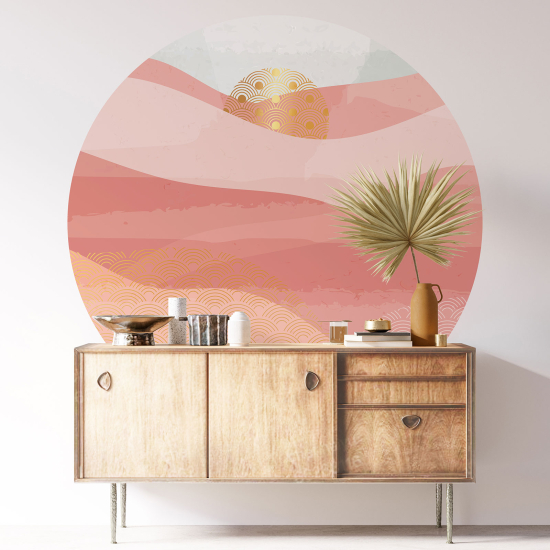 Vinilo Adhesivo Decorativo Redondo - Boho