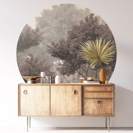 Vinilo Adhesivo Decorativo Redondo - Bosque