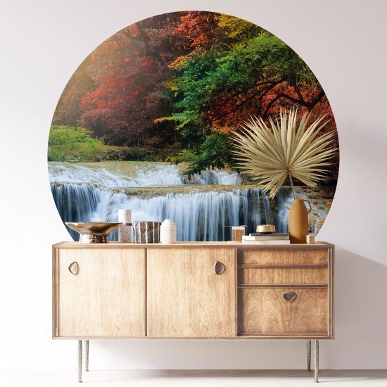 Vinilo Adhesivo Decorativo Redondo - Cascada