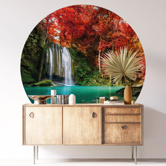 Vinilo Adhesivo Decorativo Redondo - Cascada