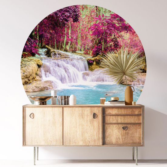 Vinilo Adhesivo Decorativo Redondo - Cascada