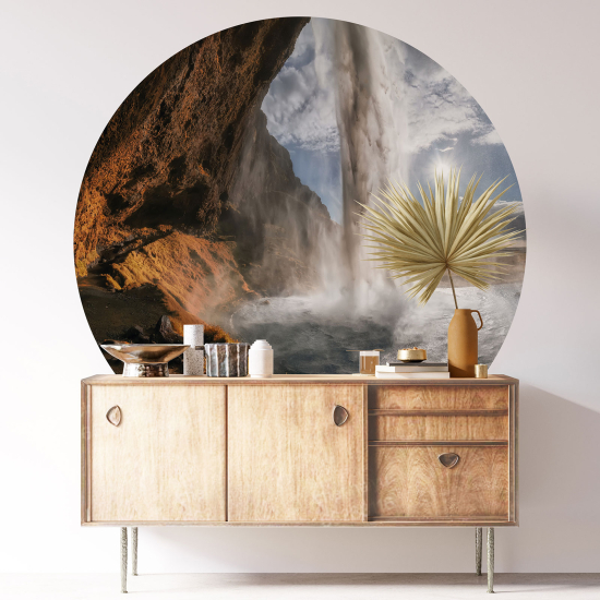 Vinilo Adhesivo Decorativo Redondo - Cascada