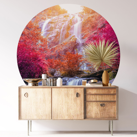 Vinilo Adhesivo Decorativo Redondo - Cascada