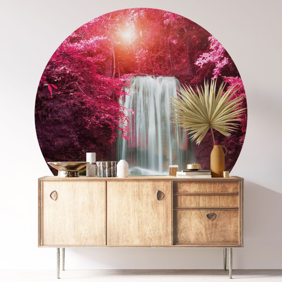 Vinilo Adhesivo Decorativo Redondo - Cascada