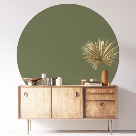 Vinilo Adhesivo Decorativo Redondo - Color de Tendencia
