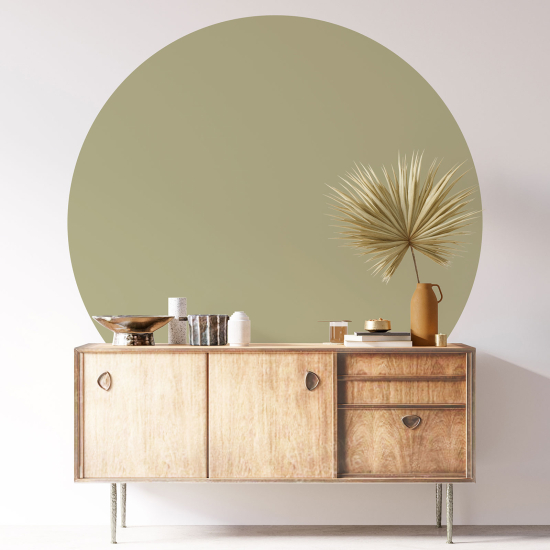 Vinilo Adhesivo Decorativo Redondo - Color de Tendencia