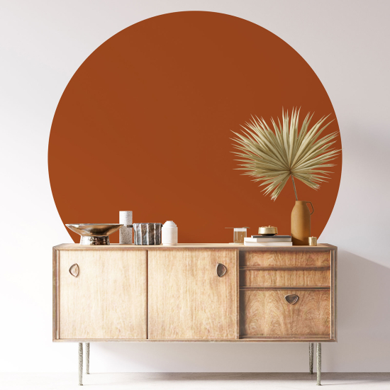 Vinilo Adhesivo Decorativo Redondo - Color de Tendencia