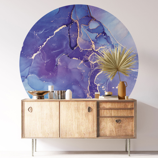 Vinilo Adhesivo Decorativo Redondo - Efecto Marmoleado