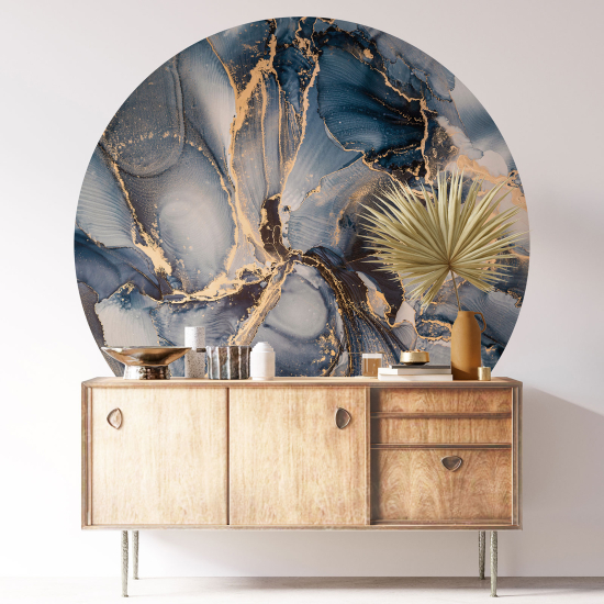 Vinilo Adhesivo Decorativo Redondo - Efecto Marmoleado
