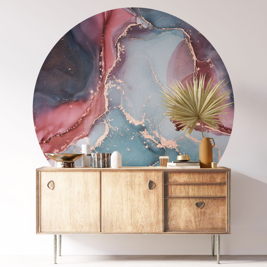 Vinilo Adhesivo Decorativo Redondo - Efecto Marmoleado