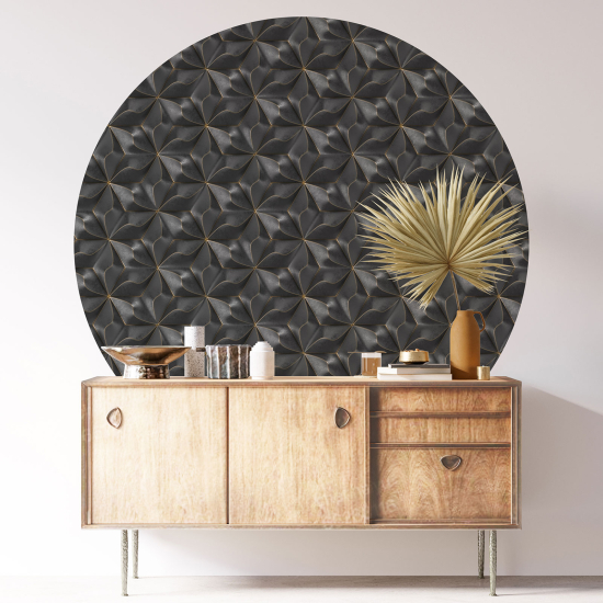 Vinilo Adhesivo Decorativo Redondo - Flores 3D