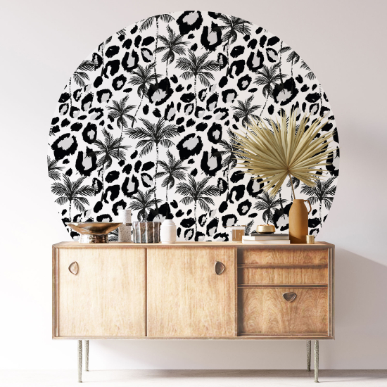 Vinilo Adhesivo Decorativo Redondo - Motivo botánico