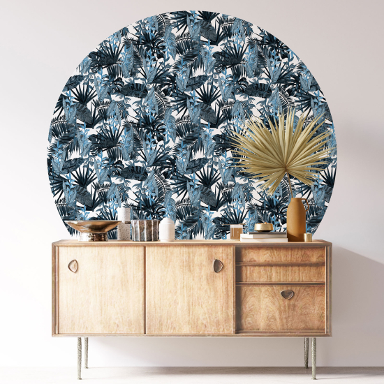 Vinilo Adhesivo Decorativo Redondo - Motivo botánico