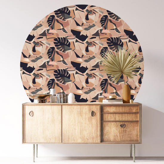 Vinilo Adhesivo Decorativo Redondo - Motivo botánico