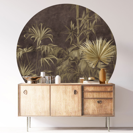Vinilo Adhesivo Decorativo Redondo - Motivo botánico