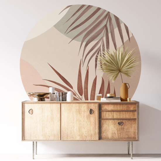 Vinilo Adhesivo Decorativo Redondo - Motivo botánico
