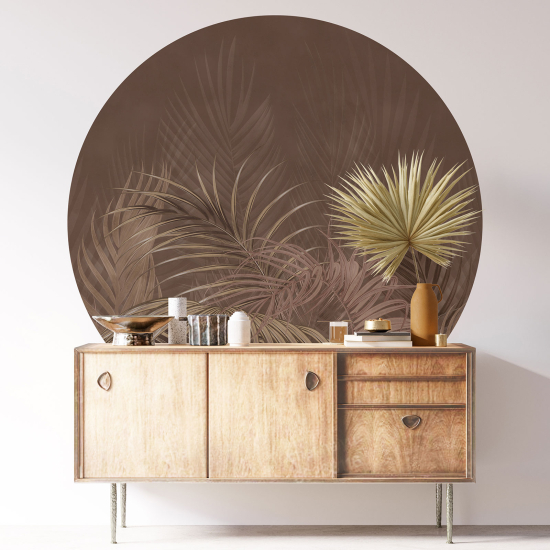 Vinilo Adhesivo Decorativo Redondo - Motivo botánico