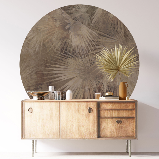 Vinilo Adhesivo Decorativo Redondo - Motivo botánico