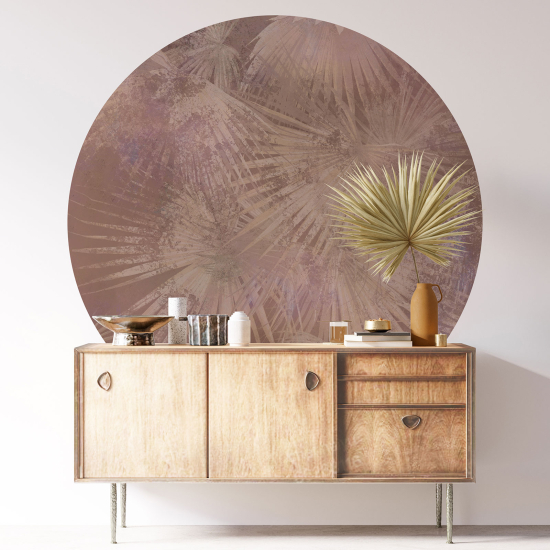 Vinilo Adhesivo Decorativo Redondo - Motivo botánico