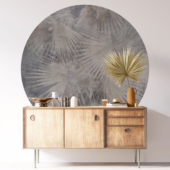 Vinilo Adhesivo Decorativo Redondo - Motivo botánico