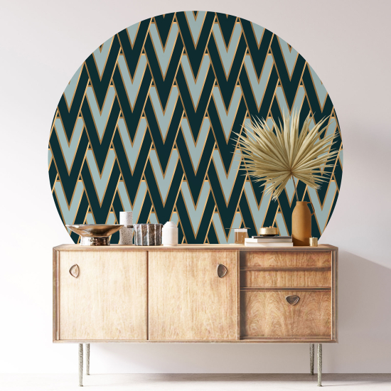 Vinilo Adhesivo Decorativo Redondo - Motivo elegante