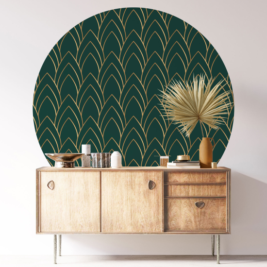 Vinilo Adhesivo Decorativo Redondo - Motivo elegante