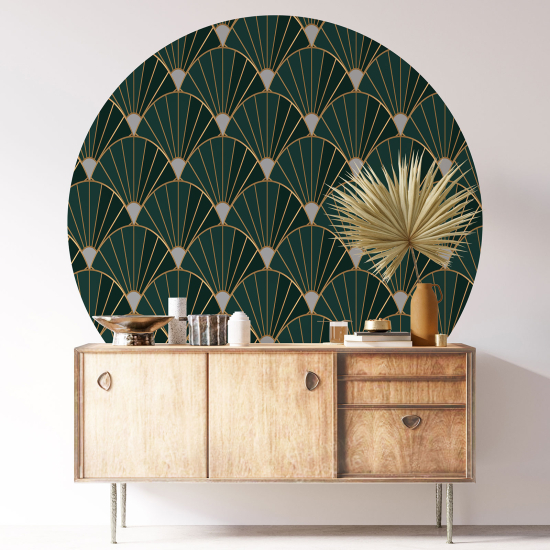 Vinilo Adhesivo Decorativo Redondo - Motivo elegante