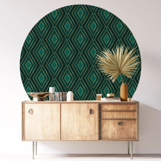 Vinilo Adhesivo Decorativo Redondo - Motivo elegante