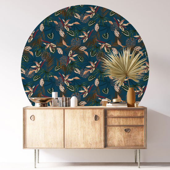 Vinilo Adhesivo Decorativo Redondo - Motivo floral