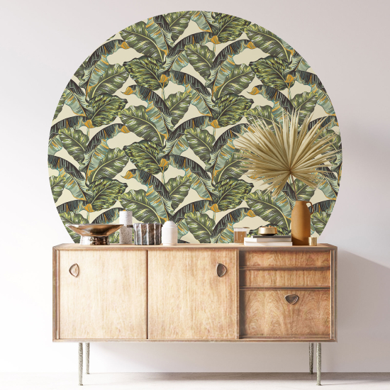 Vinilo Adhesivo Decorativo Redondo - Motivo floral