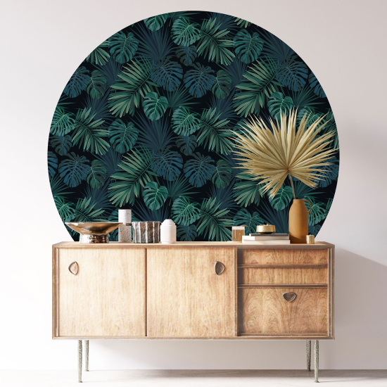 Vinilo Adhesivo Decorativo Redondo - Motivo floral