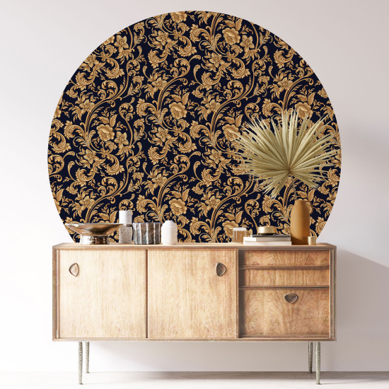 Vinilo Adhesivo Decorativo Redondo - Motivo floral