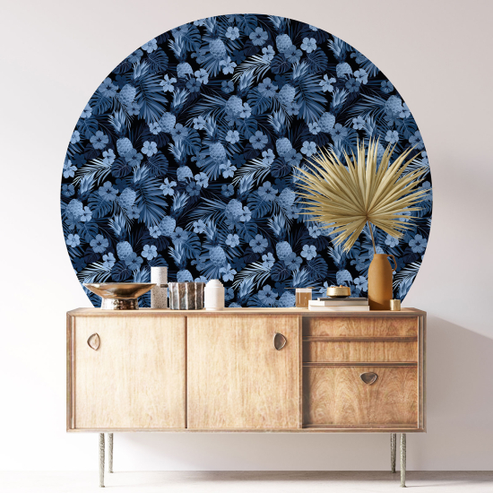 Vinilo Adhesivo Decorativo Redondo - Motivo floral