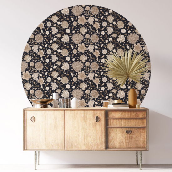 Vinilo Adhesivo Decorativo Redondo - Motivo floral