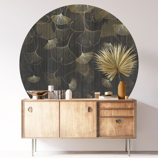 Vinilo Adhesivo Decorativo Redondo - Motivo floral