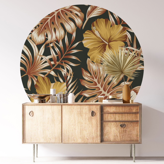 Vinilo Adhesivo Decorativo Redondo - Motivo floral