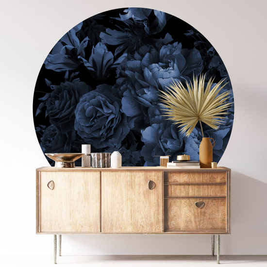 Vinilo Adhesivo Decorativo Redondo - Motivo floral
