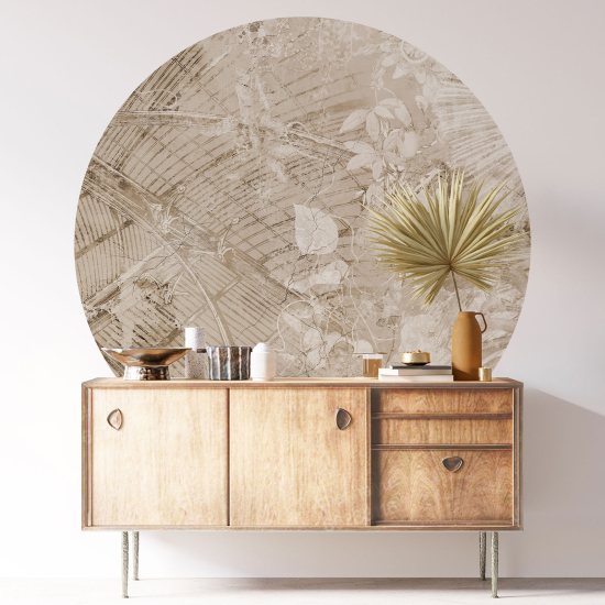 Vinilo Adhesivo Decorativo Redondo - Motivo floral